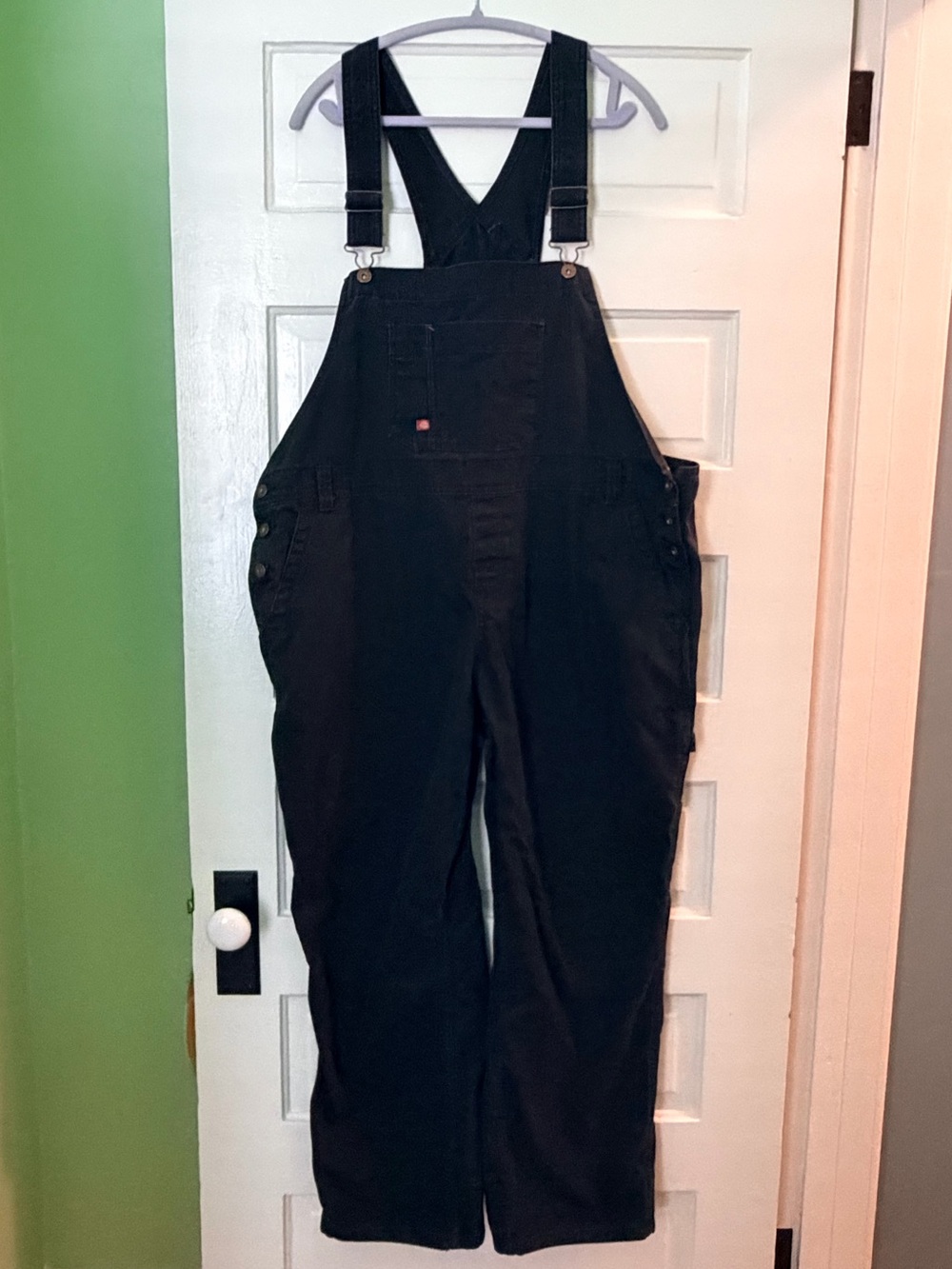 Dickies Black Women's Utility Overalls with Adjustable Straps